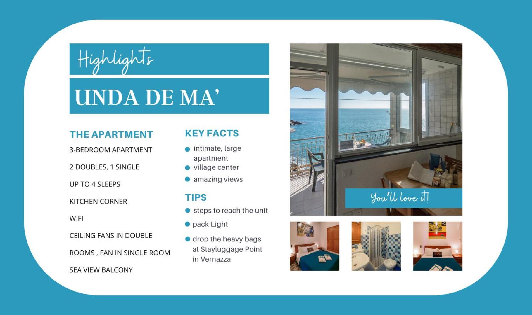 Unda De Ma Sea View Terrace Apartment Vernazza Exteriér fotografie
